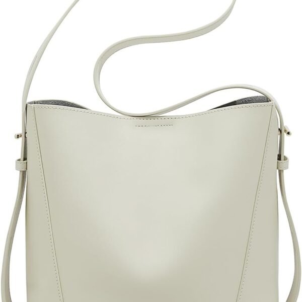 Leather Bucket Tote Purse for Women Designer Tote Bag and Handbags Shoulder Bag with Pockets and Magnetic Snap