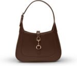 Women's Shoulder Bag — Small Shoulder Bag | Structured Top-Handle Handbag | Adjustable Strap | Vegan Leather Material