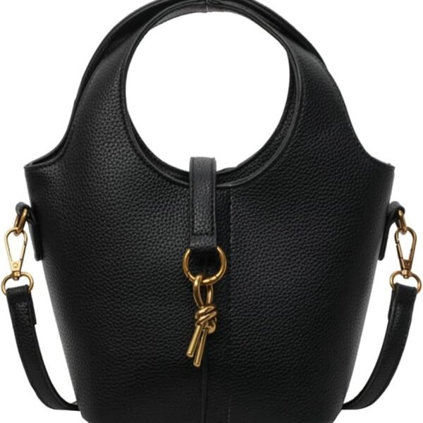 Women Bucket Bag PU Leather Hobo Bag Fashion Shoulder Crossbody Bag Vintage Tote Bag Small Handabg Purse