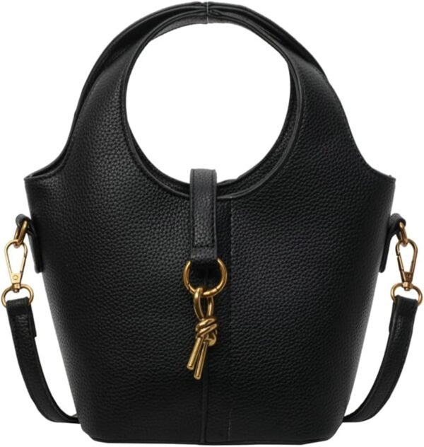 Women Bucket Bag PU Leather Hobo Bag Fashion Shoulder Crossbody Bag Vintage Tote Bag Small Handabg Purse