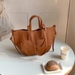 Handbag Women Shoulder Bag Leather Tote Bag Small Shopper Bag Elegant Shoulder Bag PU Soft Leather Handbag Carry Bag Bag for Office Gift Shopping