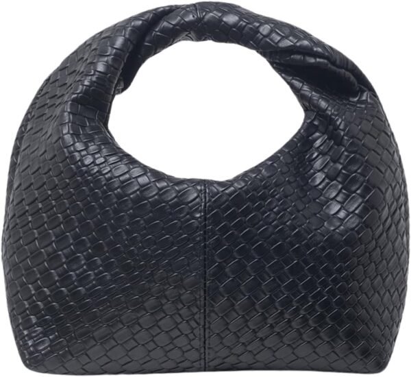 Women's Ruched Hobo Mini Handbag Clutch Purse Dumpling Pouch Bag