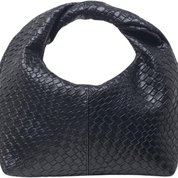 Women's Ruched Hobo Mini Handbag Clutch Purse Dumpling Pouch Bag