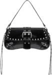 Women's Y2K Style Bags | Trendy Gothic Studded Punk-Style Leather Shoulder Bag