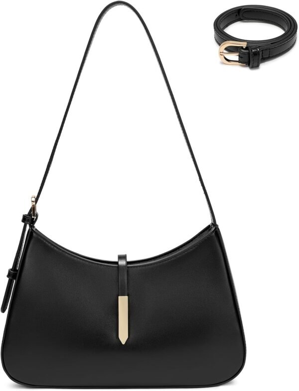 Stylish Women's Shoulder Bag — Adjustable Vegan Leather Handbag | Includes Long Shoulder Strap