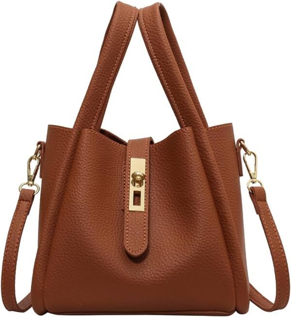 Bucket Bag for Women,Trendy Bucket Crossbody Bag Small Vintage Elegant Tote Bag Women's Shoulder Handbags Cluth Purse
