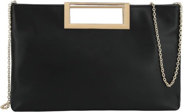 Fashion PU Leather Handbag Stylish Women Convertible Clutch Purse