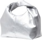 Women's Ruched Hobo Mini Handbag Clutch Purse Dumpling Pouch Bag