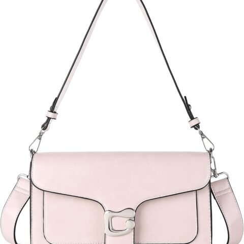 Women's Fashion Crossbody Bags — Compact Shoulder Bags, Leather Handbags, & Evening Clutches (Includes Two Straps)