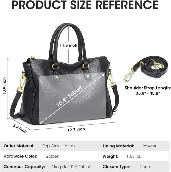 Soft Leather Tote Bags for Women, Shoulder Satchel Purses and Handbags