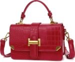 Women Small Classy Crossbody Purse Top Handle Handbags Leather Satchel Bags for Women