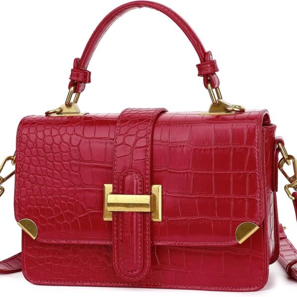 Women Small Classy Crossbody Purse Top Handle Handbags Leather Satchel Bags for Women