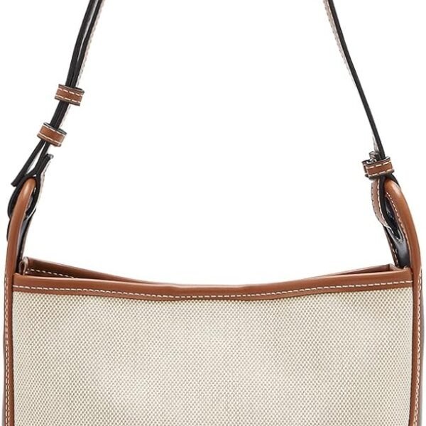 Small Fabric Bucket Top-handle Crossbody Bag for Women Satchel Trendy Handbags Canvas