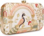 Hand Crafted Designer Box Clutch For Women,  Embroidery Clutch For Women/Hand Clutch For Women