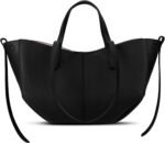 Work Bag Faux Leather Tote Bag for Women Trendy Handbag Purse Fall Shoulder Bag with Magnetic Closure