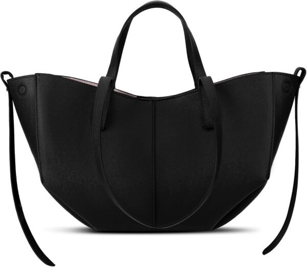 Work Bag Faux Leather Tote Bag for Women Trendy Handbag Purse Fall Shoulder Bag with Magnetic Closure