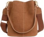 PU Leather Bucket Bag Women 2026 Fall Fashion Matte Finish Tote Shoulder Crossbody Handbag Work Casual Daily Everyday Wear