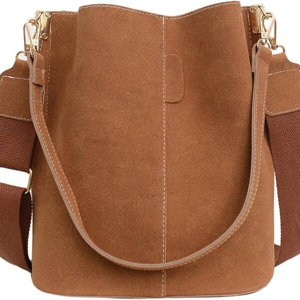 PU Leather Bucket Bag Women 2026 Fall Fashion Matte Finish Tote Shoulder Crossbody Handbag Work Casual Daily Everyday Wear