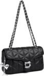 Women's Quilted Crossbody | Small Leather Crossbody & Shoulder Bag | Cambridge Satchel | Designer-Style Evening Chain Bag