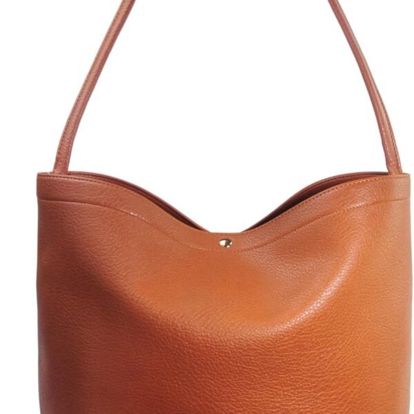 Hobo Bags for Women Vegan Leather Bucket Bags Minimalist Shoulder Handbag