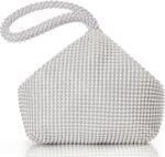 Women's Beaded Clutch Evening Bags Vintage Elegant Triangle Purse for 1920s Party Prom Wedding