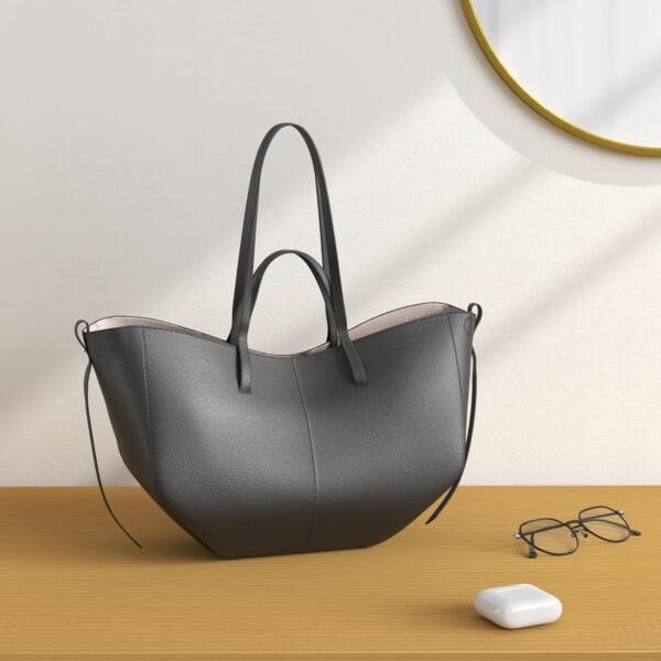 Work Bag Faux Leather Tote Bag for Women Trendy Handbag Purse Fall Shoulder Bag with Magnetic Closure
