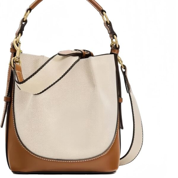 Bucket Hobo Bag for Women Crossbody Top Handle Purse Designer Shoulder Bag Handbag with 2 Detachable Straps