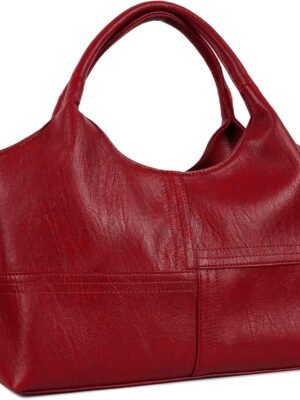 Womens Vegan Leather Handbags Tote Bag Shoulder Bag Top Handle Satchel Ladies Purse Crossbody Hobo Bag