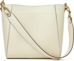 Leather Bucket Tote Bags for Women Designer Shoulder Hobo Purse and Handbags with Detachable Wide Strap